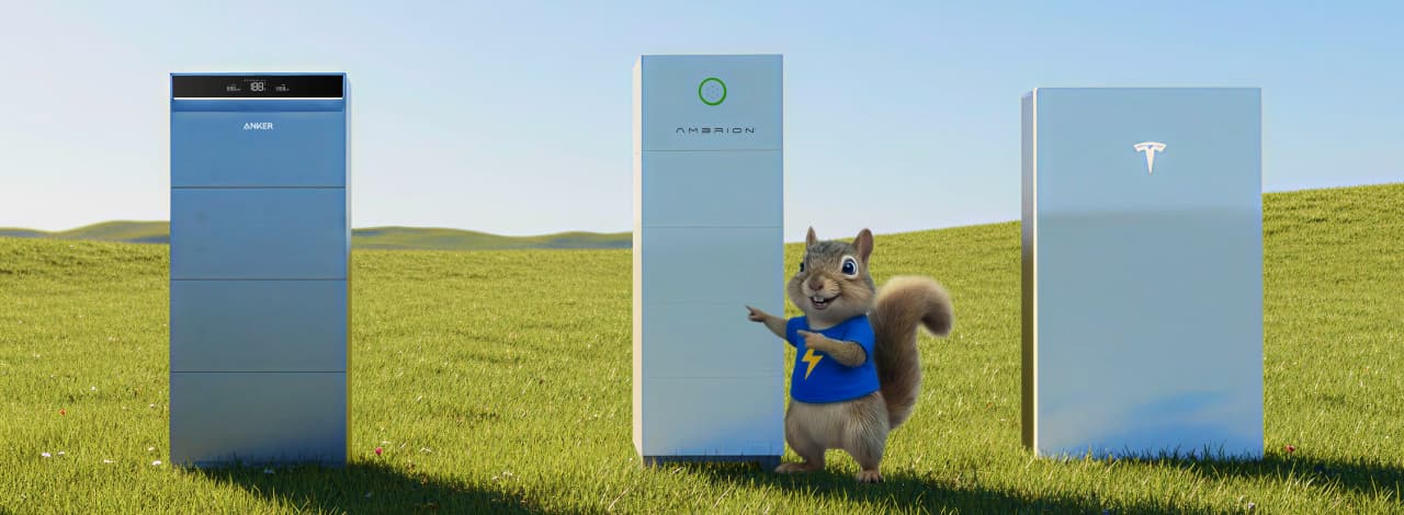 Range of home solar batteries
