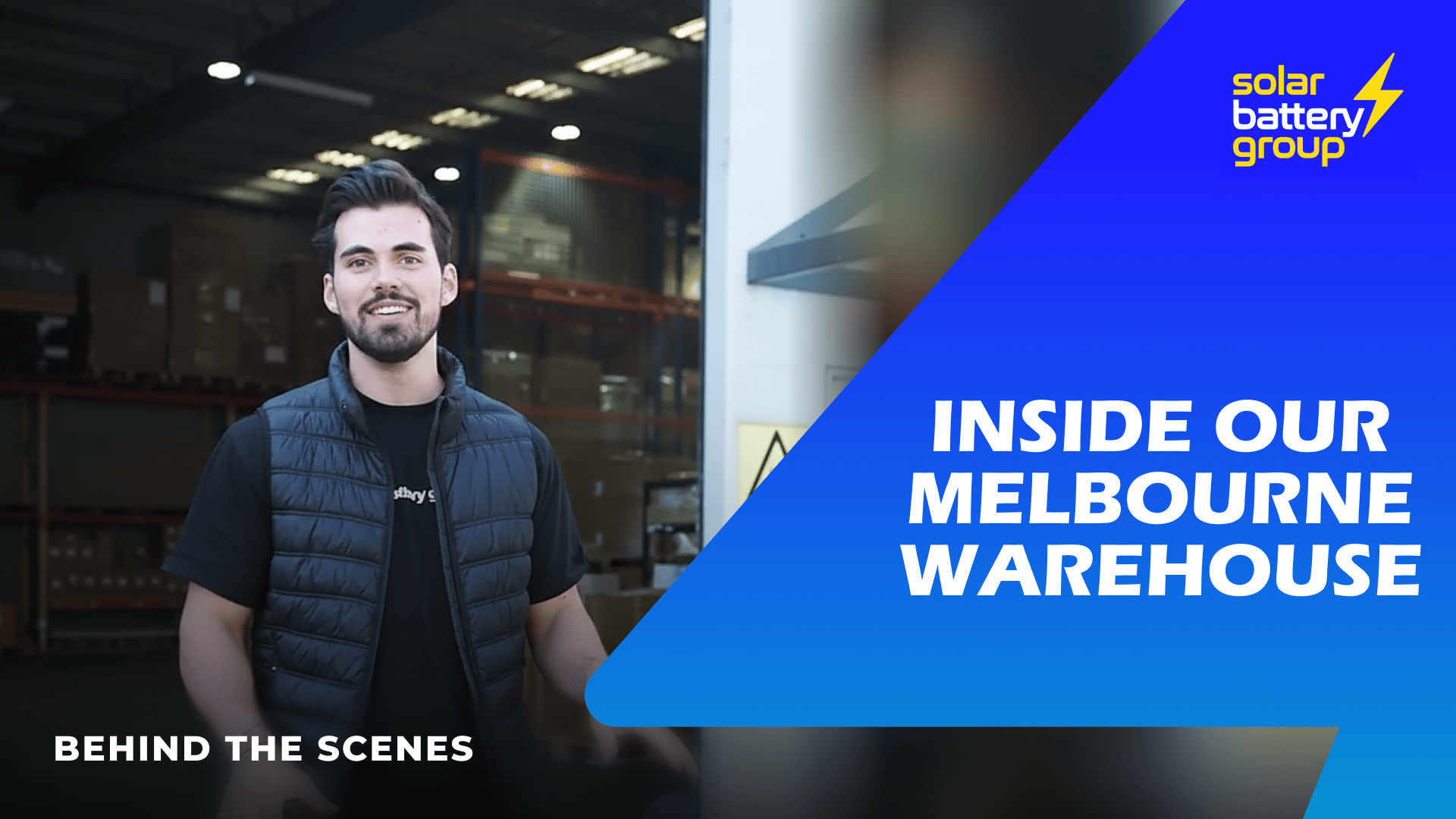 Inside Solar Battery Group's Melbourne Warehouse