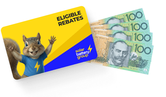 Eligible rebates from Solar Battery Group