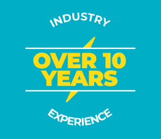 Over 10 years industry experience